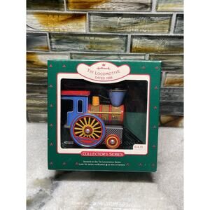 Hallmark Keepsake Ornament 1988 Tin Locomotive Series 7 Train Engine Vintage